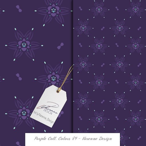 Purple, design de surface sans couture • Varenne Design